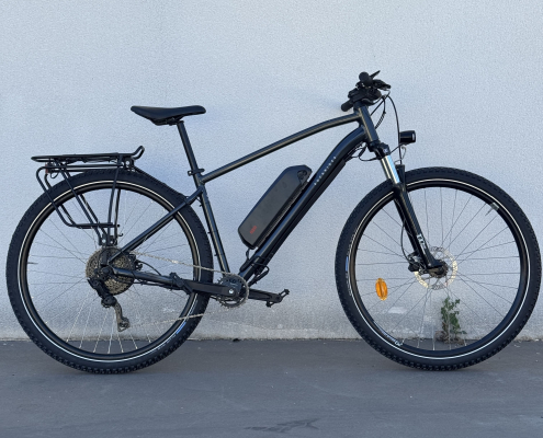 VTT Rockrider kit trail 250 batterie 500wh + porte bagage + Kit éclairage OZO